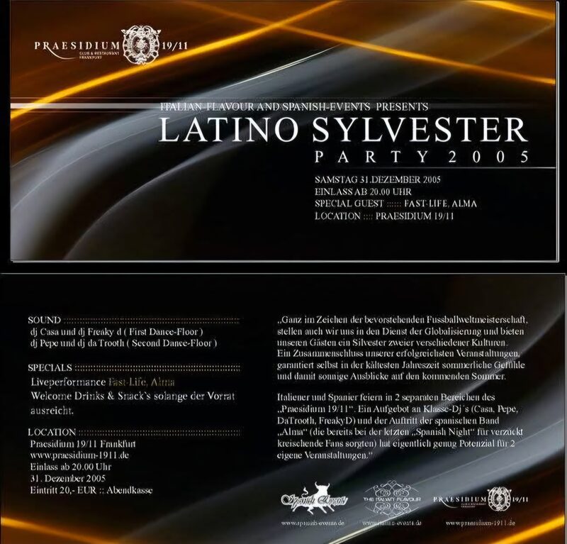 Latino Sylvester Party